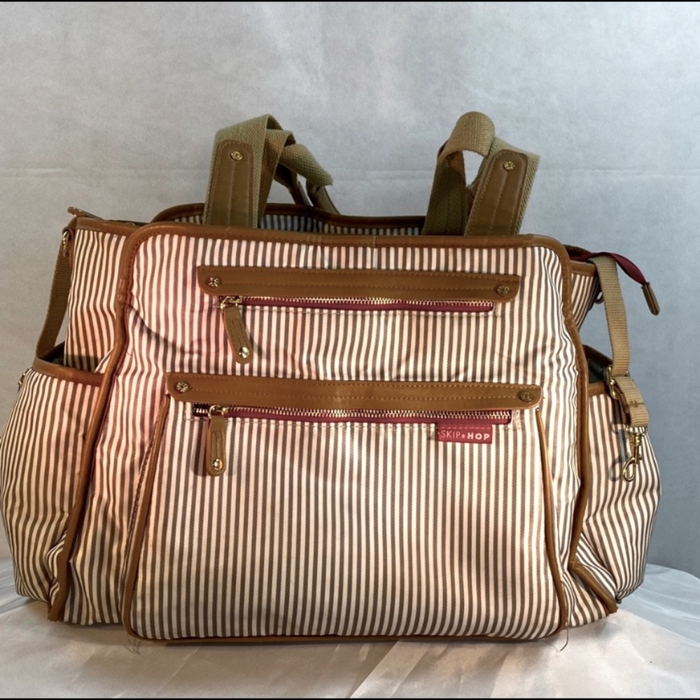 skip hop diaper bag with few stain